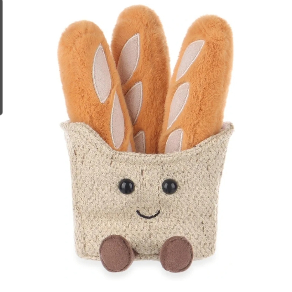 Kids Apricot Lamb Baguette Plush Stuffed Animal NEW